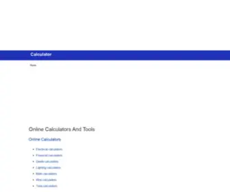 Percentagecalculator.tech(Calculators and tools) Screenshot