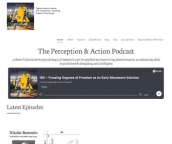 Perceptionaction.com(Talking Sports Science & Psychology) Screenshot