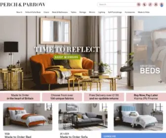 Perchandparrow.com(Beautiful furniture & upholstery for unique homes) Screenshot
