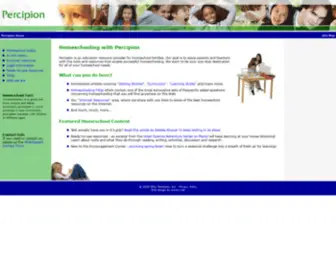 Percipion.com(Homeschool resources from Percipion homeschooling experts. Our homeschooling site) Screenshot