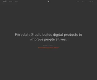 Percolatestudio.com(Percolate Studio) Screenshot