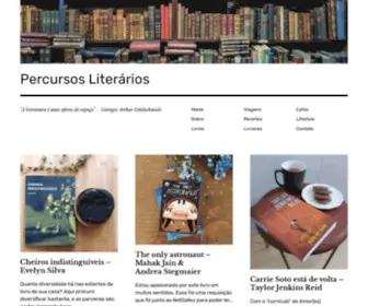 Percursosliterariosblog.com(A literatura é uma oferta de espaço) Screenshot