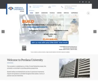 Perdanauniversity.edu.my(Perdana University) Screenshot