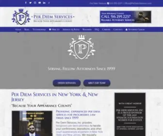 Perdiemservices.com(New York Per Diem Services) Screenshot