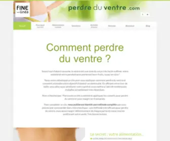 Perdreduventre.com(Bienvenue sur le site Perdre du Ventre) Screenshot