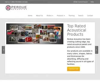 Perdueacoustics.com(Perdue Acoustics) Screenshot