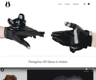 Peregrineglove.com(The Peregrine VR Glove) Screenshot