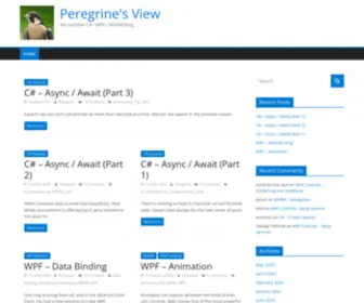 Peregrinesview.uk(MVVM blog) Screenshot