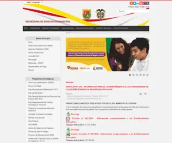 Pereiraeduca.gov.co(SECRETARIA DE EDUCACION MUNICIPAL) Screenshot
