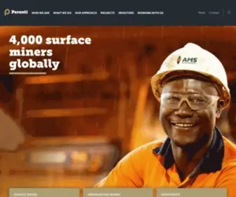 Perentigroup.com(A diversified mining services company listed on the ASX (ASX:PRN)) Screenshot