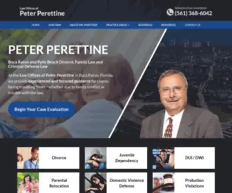 Perettinelawfirm.com(Divorce Law Boca Raton) Screenshot