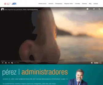 Perezadministradores.com(▷ Administradores de Fincas en Valencia) Screenshot