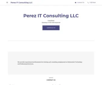 Perezitc.com(Perez IT Consulting LLC) Screenshot