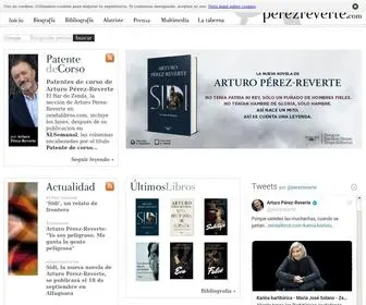 Perezreverte.com(Web oficial de Arturo Pérez) Screenshot