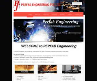 Perfab.com.sg(Perfab Engineering Pte Ltd) Screenshot