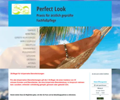 Perfect-Look.org(Fußpflege) Screenshot