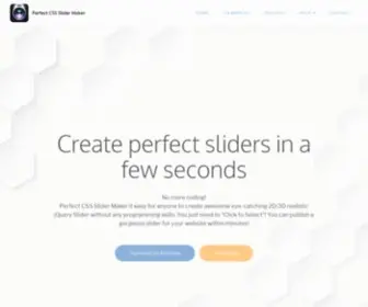 Perfect-Slider-Maker.com(Perfect CSS Slider Maker) Screenshot