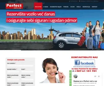 Perfect.ba(Perfect rent a car) Screenshot