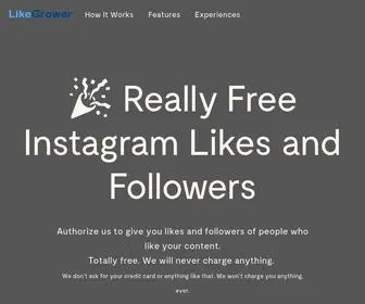 Perfectautlikerr.com(LikeGrower) Screenshot