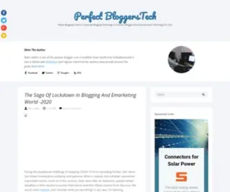Perfectbloggerstech.org(Perfect Blogging Criteria To Leverage Blogging Technology To Common Bloggers And Entertainment Technology For Free) Screenshot