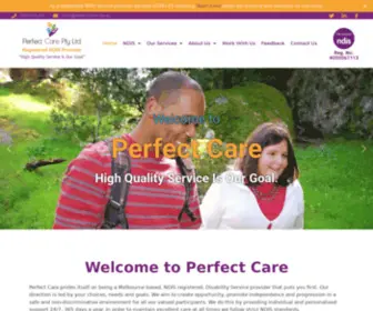 Perfectcare.net.au(Every person counts and we care) Screenshot