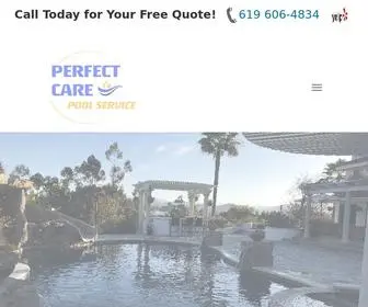 Perfectcarepools.com(Perfect Care Pool Service) Screenshot