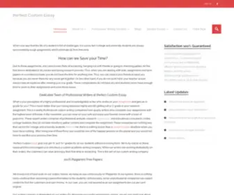 Perfectcustomessay.com(Perfect Custom Essay goal) Screenshot