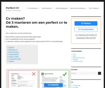 Perfectcv.nl(Dé) Screenshot
