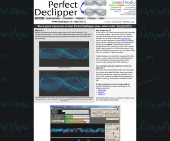 Perfectdeclipper.com(Perfect Declipper restores clipped (too loud)) Screenshot