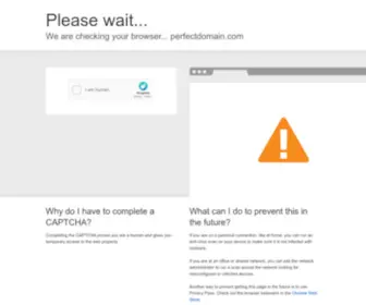 PerfectDomain.com(Premium Domain Names For Sale) Screenshot