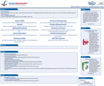 Perfectdownloads.com(Shareware and Freeware Software at Perfect Downloads) Screenshot