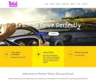 Perfectdrivingschool.com(Perfect Motor Training School) Screenshot