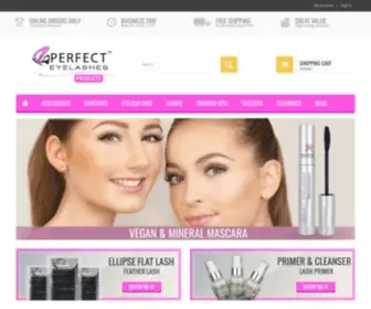 Perfecteyelashesproducts.co.uk(Eyelash Extension Products) Screenshot