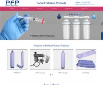 Perfectfiltra.com(PP Filter Cartridge manufacturing and supplying Polypropylene Filter Cartridge across Pune India) Screenshot