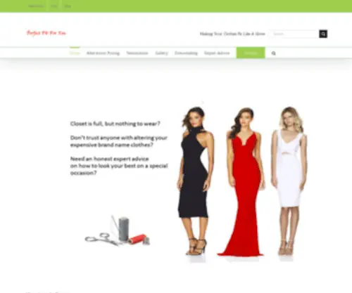 Perfectfitforyou.com(Best Dressmaking and Alterations In Toronto) Screenshot