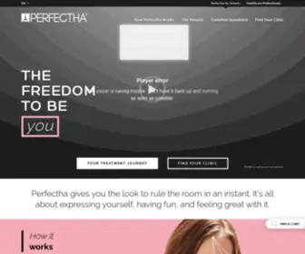 Perfectha.com(Perfectha® Hyaluronic Acid Dermal Fillers) Screenshot