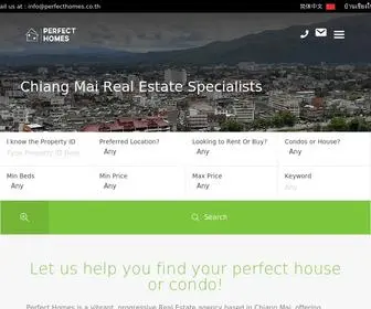 Perfecthomes.co.th(Chiang Mai real estate agents focusing on house and condo sales and rentals in the Chiang Mai area) Screenshot