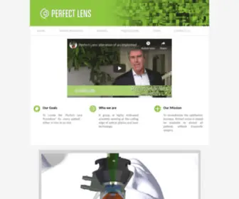 Perfectlens.com(Perfect Lens's Mission) Screenshot