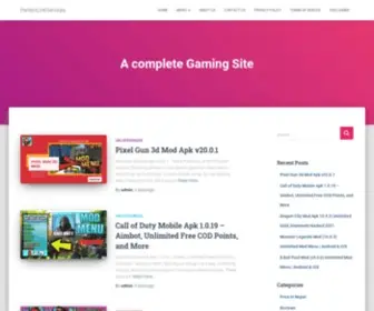 Perfectlinkservices.com(A complete Gaming Site) Screenshot