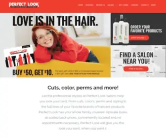 Perfectlooksalons.com(Perfect Look Hair Salons) Screenshot