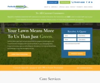 Perfectlygreenlawncare.com(Perfectly Green Lawn Care) Screenshot