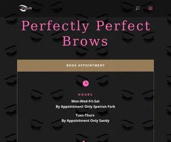 Perfectlyperfectbrows.com(Perfectly Perfect Brows) Screenshot