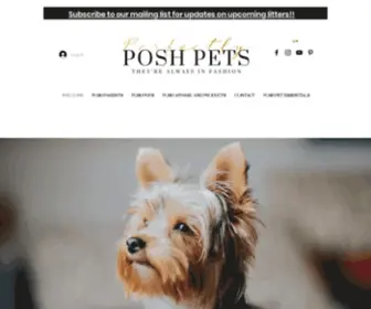 Perfectlyposhpet.com(Pet Supplies and Apparel) Screenshot