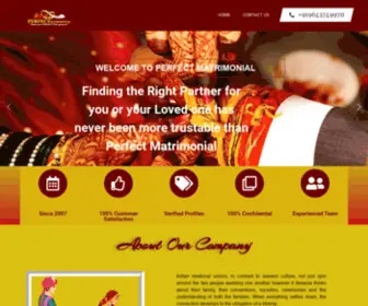 Perfectmatrimonial.com(Perfectmatrimonial) Screenshot