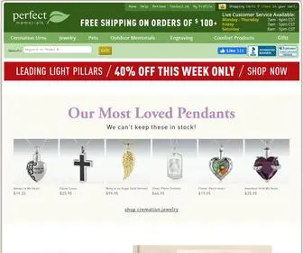 Perfectmemorials.com(Cremation Urns) Screenshot