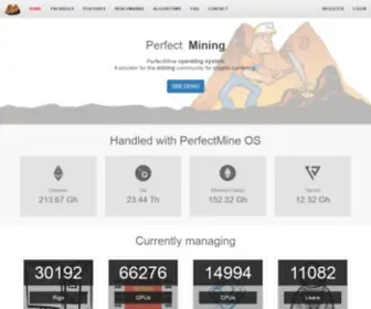 Perfectmine.io(Mining Operating System) Screenshot