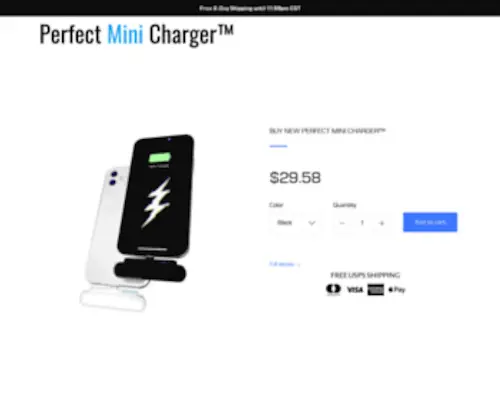 Perfectminicharger.com(Perfect Mini Charger) Screenshot