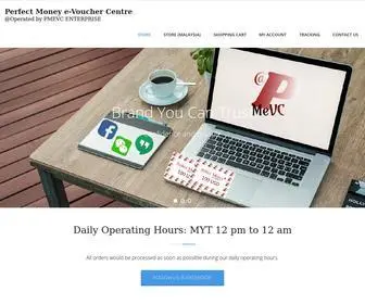 Perfectmoneyevouchercentre.com(@Operated by PMEVC ENTERPRISE) Screenshot