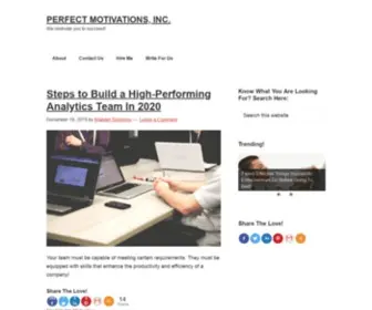 Perfectmotivations.com(The website has been stopped) Screenshot