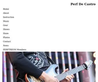 Perfectodecastro.com(Perfecto De Castro Guitarist YouTuber) Screenshot